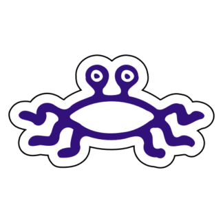 Flying Spaghetti Monster Sticker (Purple)